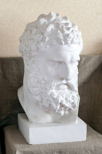 istock Head of Hercules isolated. Visual aid for students of fine arts. 1365386052