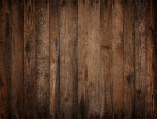 istock Dark wooden texture top view 1365387618