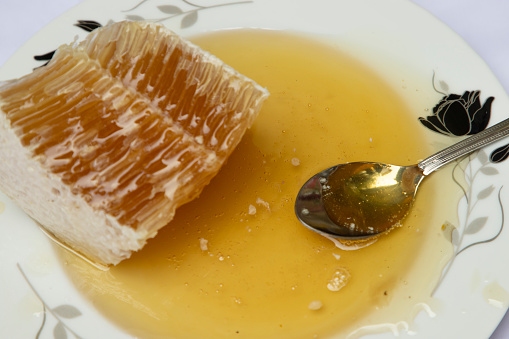 Pure honey, Original organic Natural tasty food Closeup focus