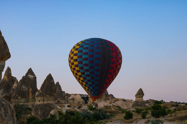 istock Hot air balloon on Cappadocia sky 1365391918