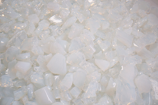 White quartz minerals background