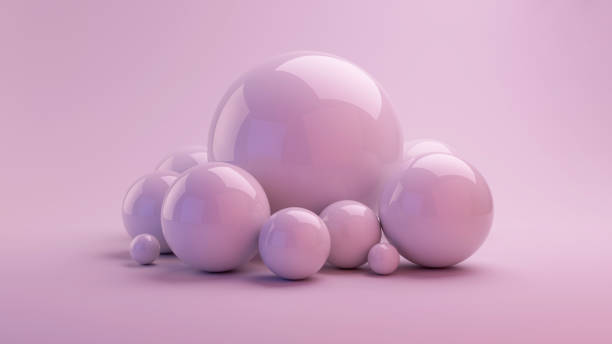istock Pink Series Shiny Balls 1365394766