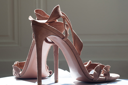 Bridal high heel shoe