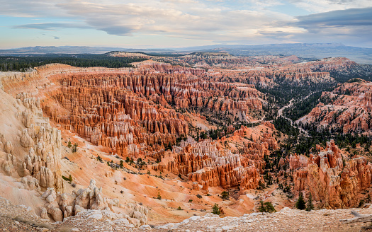 View on the hoodoos of Bryce Canyon National Park in Utah