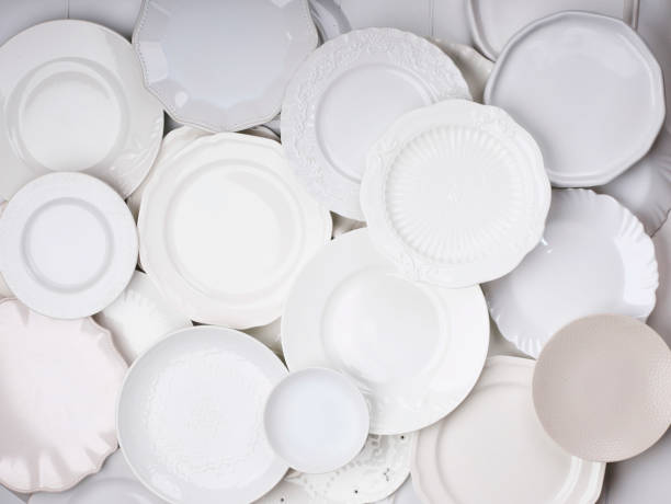 istock Food Props Various Shape White Ceramic for Background or WallPaper 1365404917