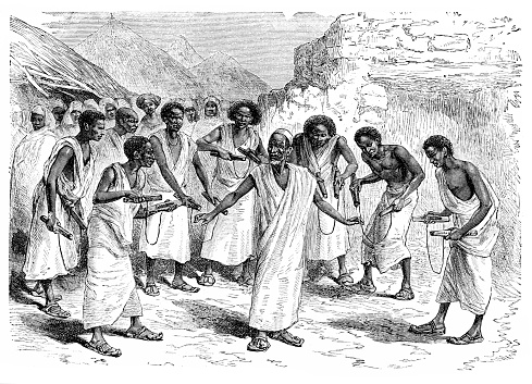 Illustration of a Somalian dancers from Mogadishu