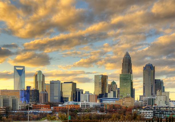 istock Skyline of Uptown Charlotte at Sunset 136540988