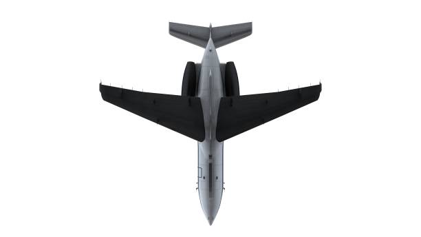 istock 3D rendering of a jet airplane isolated in white background 1365414841