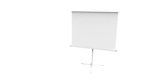 istock 3d rendering of a projection screen isolated in white background 1365414873