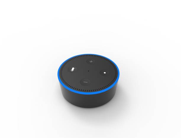 istock 3D rendering of a virtual voice assistant isolated in white background. 1365419644