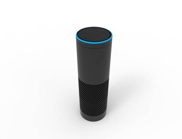 istock 3D rendering of a virtual voice assistant isolated in white background. 1365419765