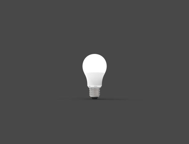 istock 3D illustration of a LED light bulb in studio background 1365419888