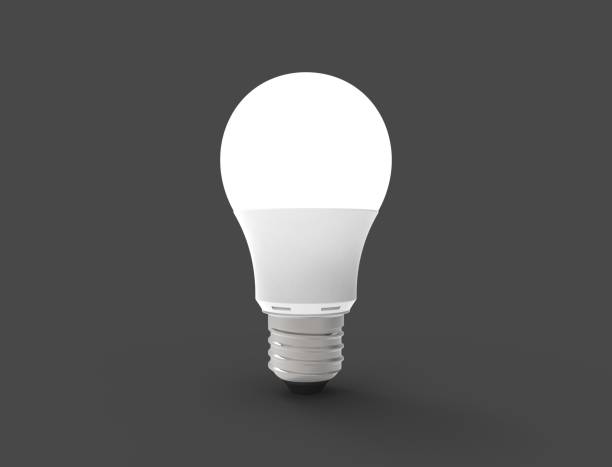 istock 3D illustration of a LED light bulb in studio background 1365419892