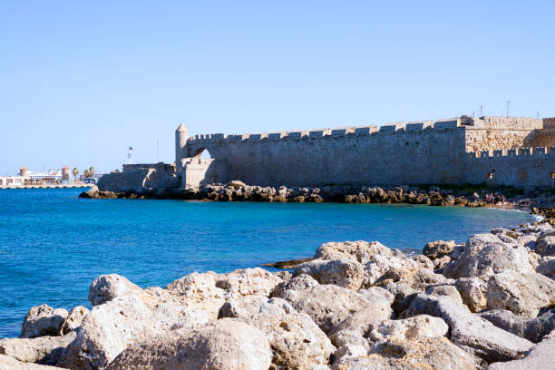 istock Naillac tower in Rhodes Mandraki harbour 1365421249