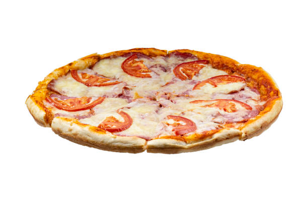 istock Pizza on white isolated, pizza delivery banner or flyer, mock up 1365424936