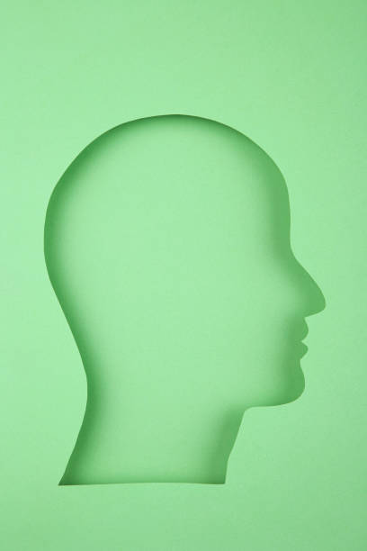 istock Human head in paper cut style 1365425317