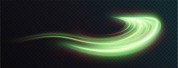 hellgrüner wirbel. kurvenlichteffekt der grünen linie. png leuchtender grüner kreis. hellgrüner pedistal, podium, plattform, tisch. vektor png - in a row flash stock-grafiken, -clipart, -cartoons und -symbole