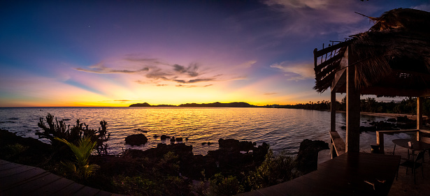 Koh Mak sunset, near koh Chang in Trat, Thailand. High quality 4k footage