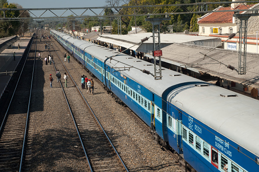 Train. Umaria. Madhya Pradesh. India.