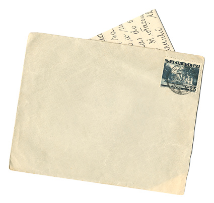 An envelope and letter sent from Poland in the second half of the 1930s - the postage stamp of Belweder Palace, Warsaw, was issued in 1935. (Name and address removed.)