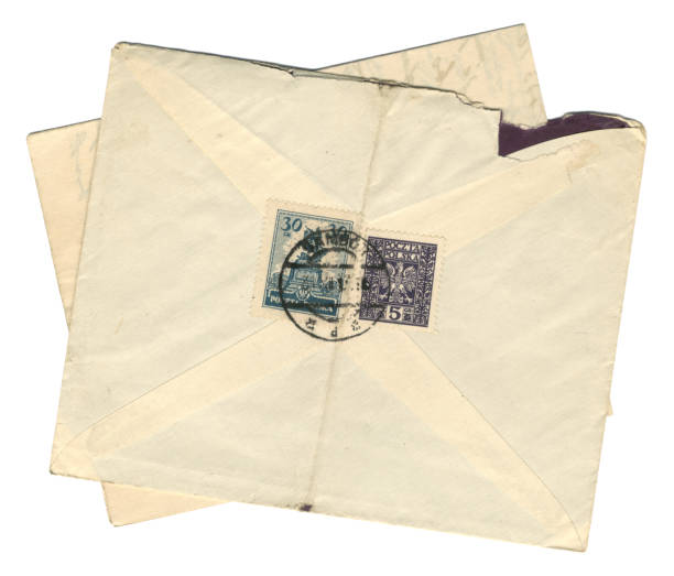 istock Reverse of an envelope sent from Poland, 1930s 1365433805