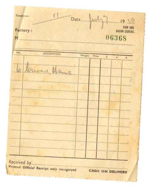 istock Bill for six cured hams, 1950 1365433925