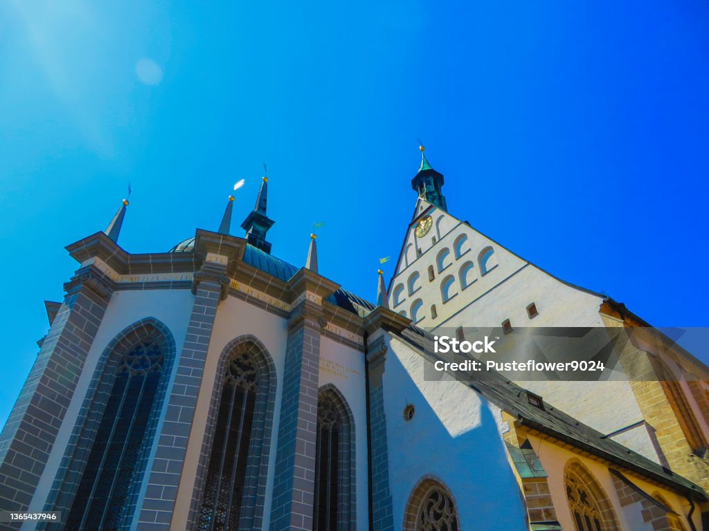 Dom Nave of Freiberg Germany Doms of Saxony Ancient Stock Photo