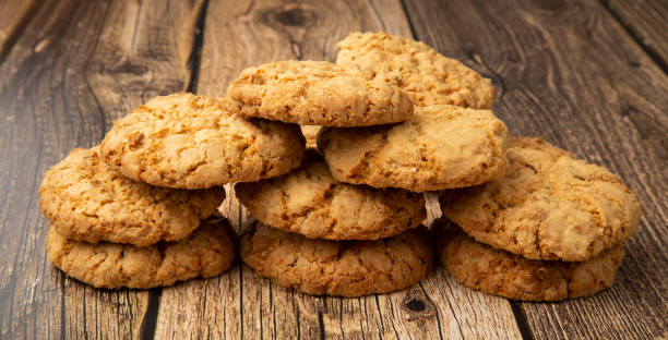 istock Oatmeal cookies with sunflower seeds. 1365441443