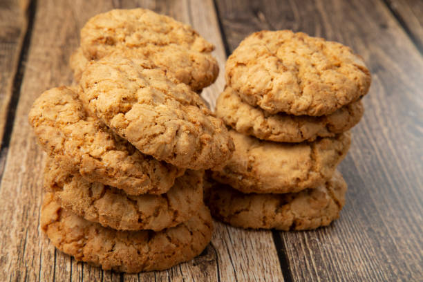 istock Oatmeal cookies with sunflower seeds. 1365441444