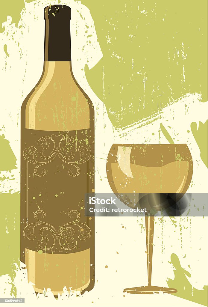 Chardonnay - Grafika wektorowa royalty-free (Alkohol - napój)