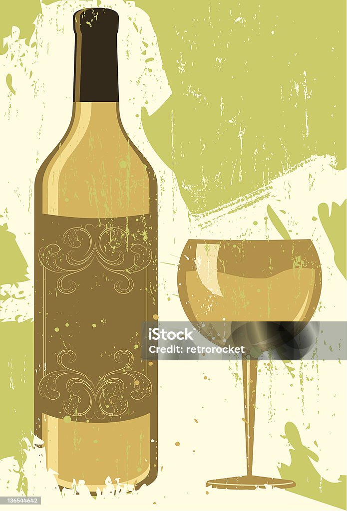 Chardonnay - Vetor de Amarelo royalty-free