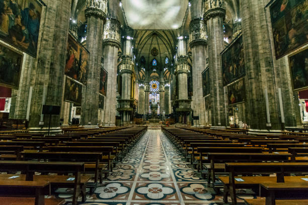 istock Interior of the Milan Duomo 1365449556
