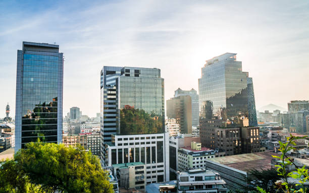 istock Santiago de Chile skyline from cerro Santa Lucia, Chile 1365449792