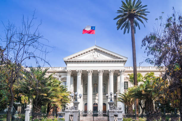 Former Congress Building in Santiago de Chile. High quality photo