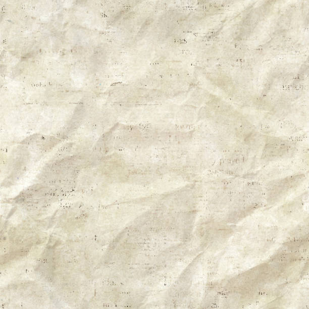 istock Newspaper seamless pattern with old vintage crumpled paper texture background 1365453293