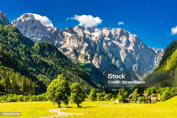 Logar Valley Or Logarska Dolina In The Alps Of Slovenia Stock Photo - Download Image Now