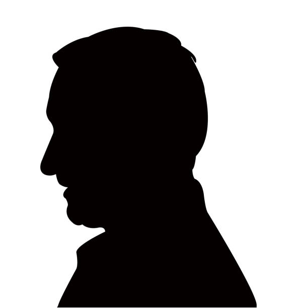 ein mann kopf silhouette vektor - 2552 stock-grafiken, -clipart, -cartoons und -symbole