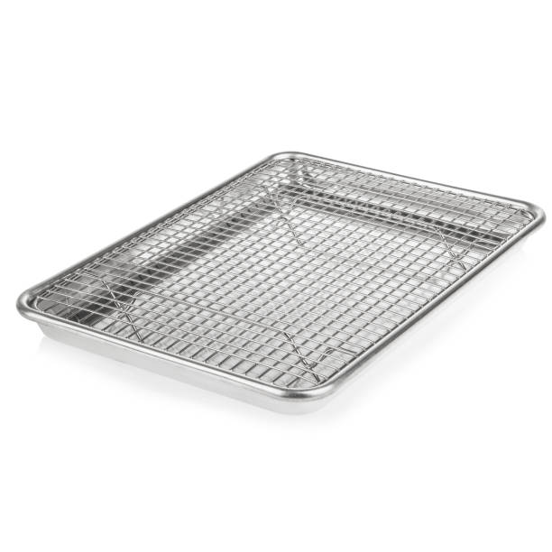 istock White background image of a baking sheet and cooling rack 1365459493