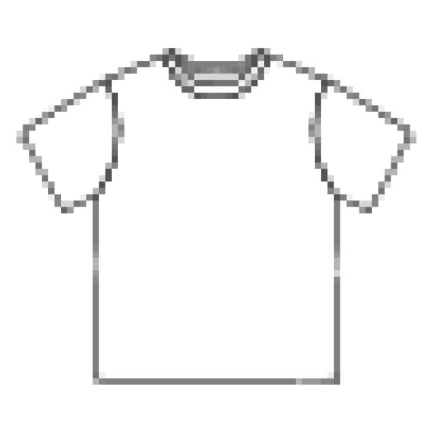 t-shirt im pixel-art-stil. 8-bit-symbol. t-shirt-symbol. - pixel art grafiken stock-grafiken, -clipart, -cartoons und -symbole