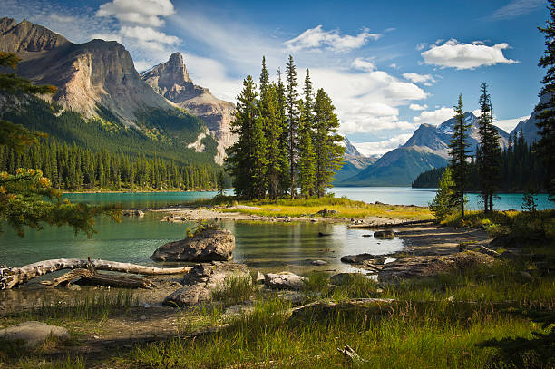 istock Spirit Island, Jasper Alberta 136546263