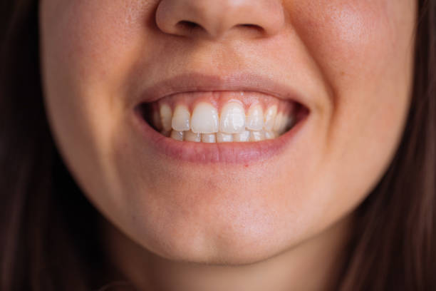 close up woman smiling