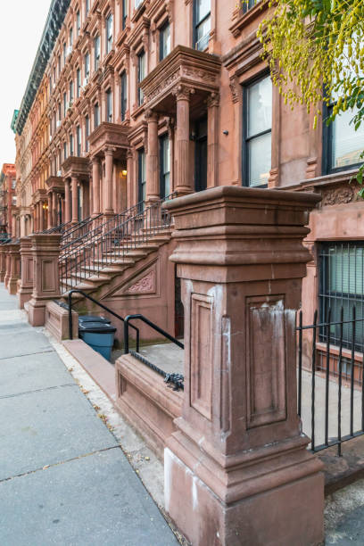 istock Steps on brownstone houses in Harlem. 1365468363