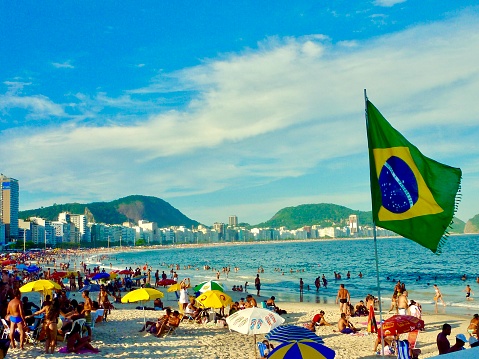 Beautiful day at Copacabana Beach
