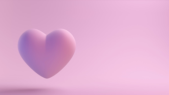 Pink vibrant podium with hearts, standing in water. Neon light. Valentine's, Mother's, Womens Day. Stage with copy space for product presentation. Mockup. Pedestal or platform for beauty products. 3D