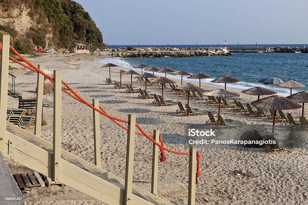 Agios Ioannis beach at Pelion in Greece Agios Ioannis village and beach at Pelion in Greece Aegean Sea Stock Photo