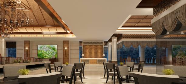 istock 3d render of restaurant bar and cafe interior 1365476045