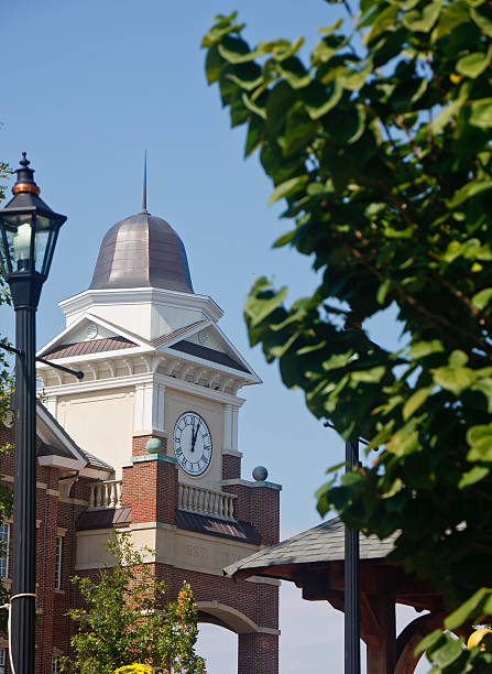 istock Traditional Clock Tower in Village Park 136547793