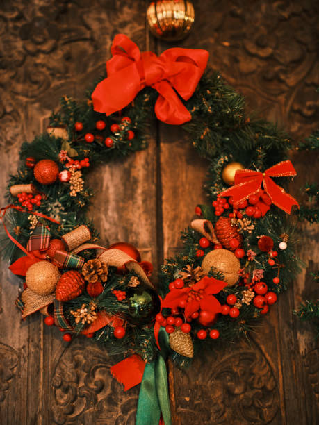 istock beautiful Christmas decorations in a house 1365484144