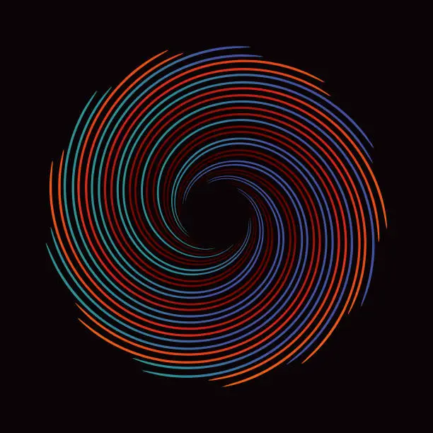 Vector illustration of Spiral vortex icon