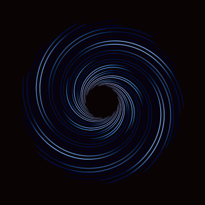 Vector line art Spiral vortex